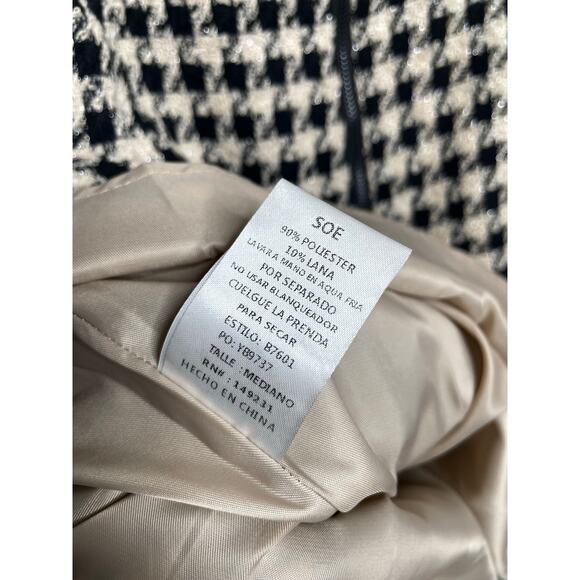 NEW Boutique Brand KORI Houndstooth Mini Dress Size Medium Sleeveless - Picture 9 of 9